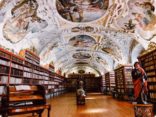 a large library